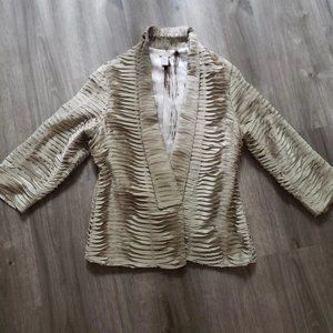 vintage green tattered coat / blazer